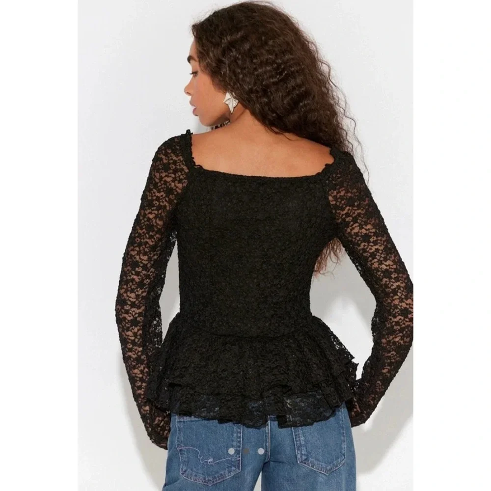 FREE PEOPLE Stella Long Sleeve Top Medium NWT